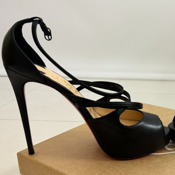 Christian Louboutin Holly Alta 120 black size 36 strappy platform sandals - Picture 7 of 13